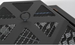Palenisko HEXAGON w miedzianej patynie z pokrywą