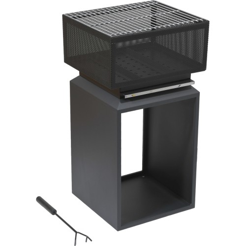 Palenisko CUBE z rusztem, 74 cm