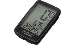 Komputer rowerowy KLS Contest WL / bezprzewodowy / 8 funkcji (czarny)