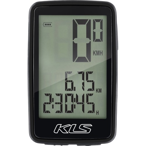 Komputer rowerowy KLS Contest WL / bezprzewodowy / 8 funkcji (czarny)