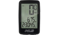 Komputer rowerowy KLS Contest WL / bezprzewodowy / 8 funkcji (czarny)