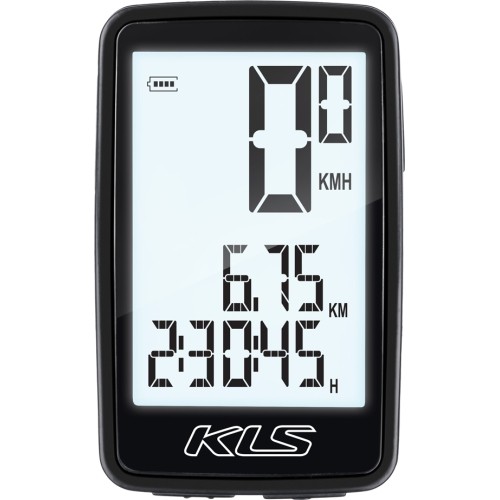 Komputer rowerowy KLS Contest WL / bezprzewodowy / 8 funkcji (czarny)