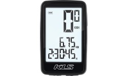 Komputer rowerowy KLS Contest WL / bezprzewodowy / 8 funkcji (czarny)