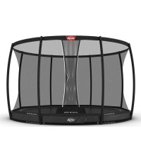 BERG Elite InGround 430 szary + siatka zabezpieczająca DLX XL
