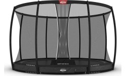 BERG Elite InGround 430 szary + siatka zabezpieczająca DLX XL