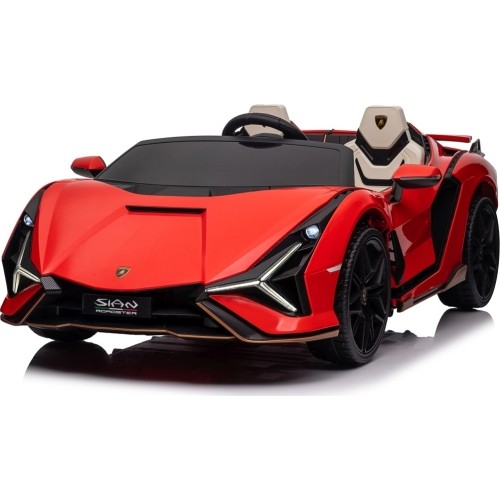 Pojazd elektryczny Lamborghini SIAN, czerwony
