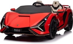 Pojazd elektryczny Lamborghini SIAN, czerwony