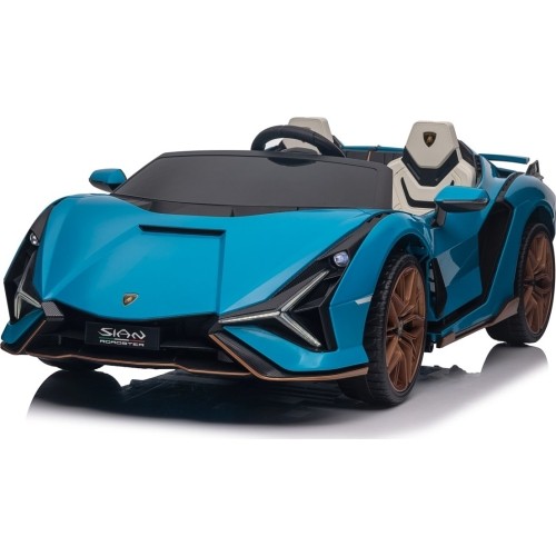 Pojazd elektryczny Lamborghini SIAN, niebieski