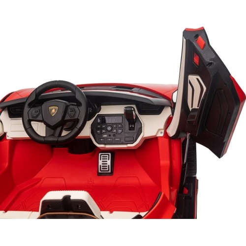Pojazd elektryczny Lamborghini SIAN, czerwony