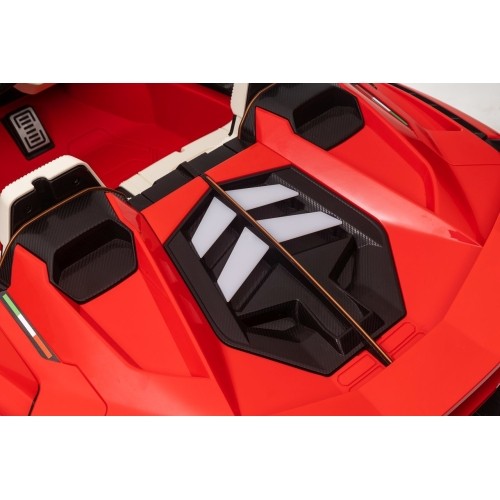 Pojazd elektryczny Lamborghini SIAN, czerwony