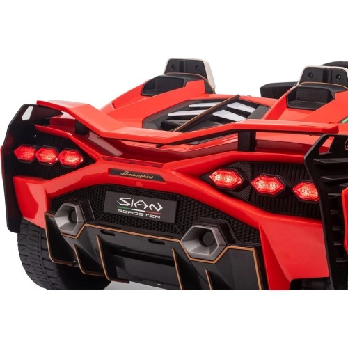 Pojazd elektryczny Lamborghini SIAN, czerwony