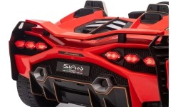 Pojazd elektryczny Lamborghini SIAN, czerwony