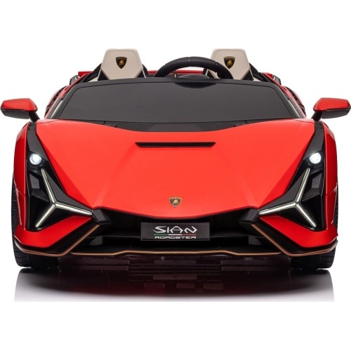 Pojazd elektryczny Lamborghini SIAN, czerwony