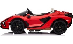 Pojazd elektryczny Lamborghini SIAN, czerwony