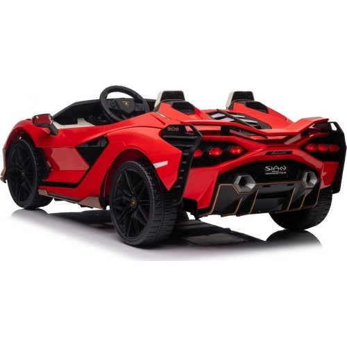 Pojazd elektryczny Lamborghini SIAN, czerwony