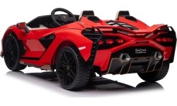 Pojazd elektryczny Lamborghini SIAN, czerwony