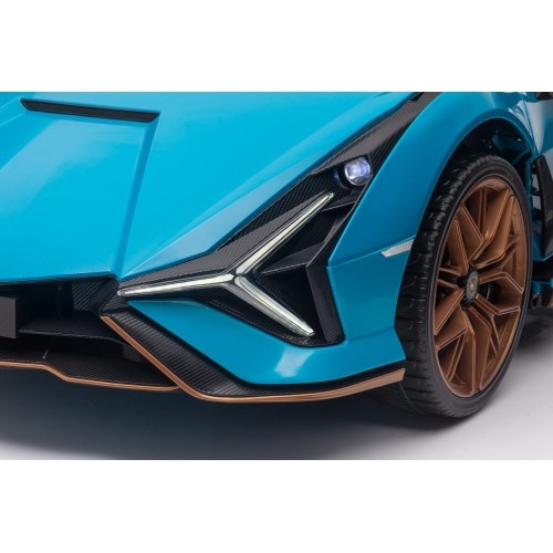 Pojazd elektryczny Lamborghini SIAN, niebieski