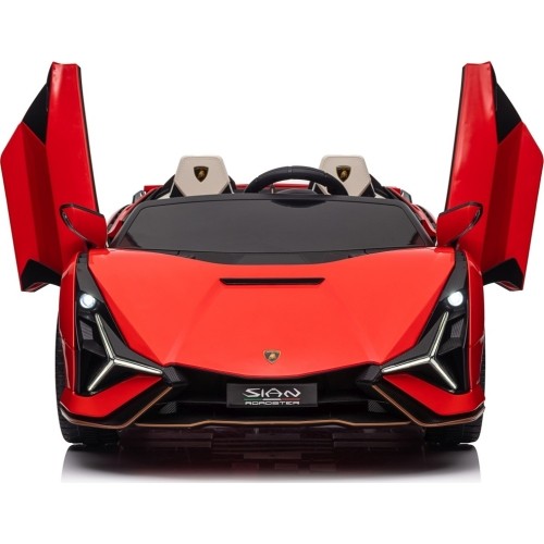 Pojazd elektryczny Lamborghini SIAN, czerwony