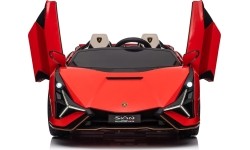 Pojazd elektryczny Lamborghini SIAN, czerwony