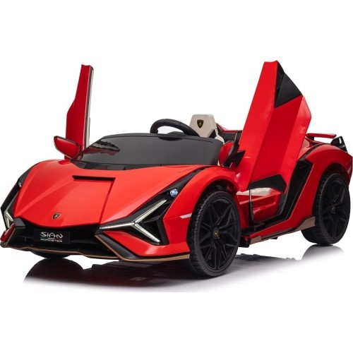 Pojazd elektryczny Lamborghini SIAN, czerwony