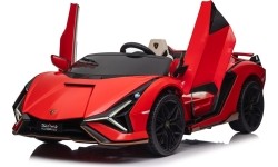 Pojazd elektryczny Lamborghini SIAN, czerwony