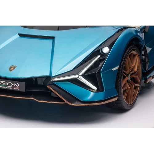 Pojazd elektryczny Lamborghini SIAN, niebieski