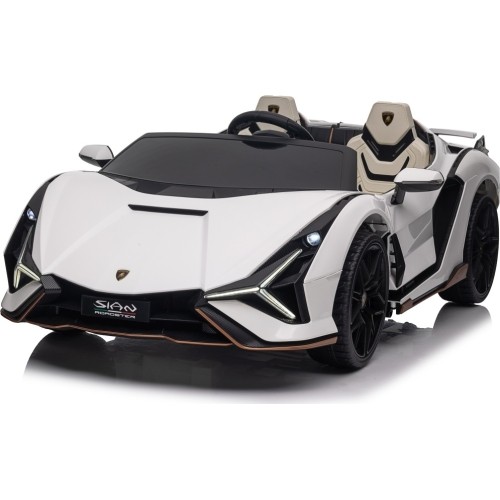 Pojazd elektryczny Lamborghini SIAN, biały