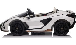 Pojazd elektryczny Lamborghini SIAN, biały