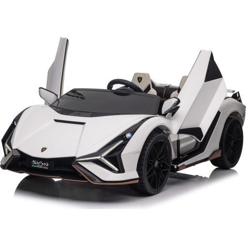Pojazd elektryczny Lamborghini SIAN, biały