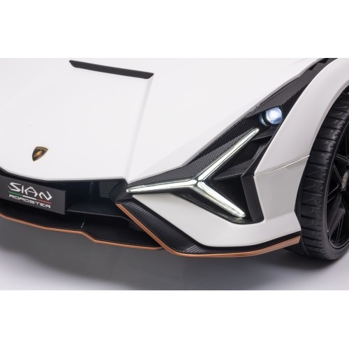 Pojazd elektryczny Lamborghini SIAN, biały