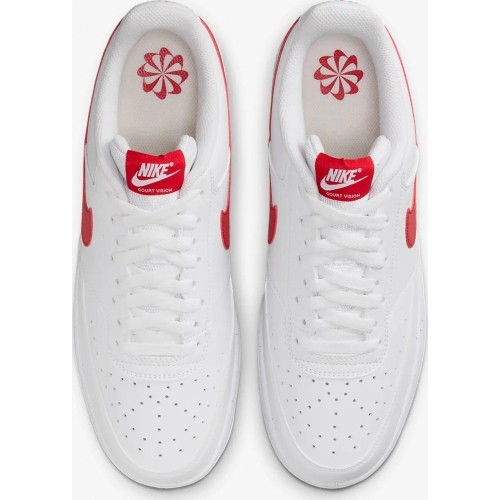 Buty męskie Nike Court Vision Lo NN Ess białe czerwone HF1744 101