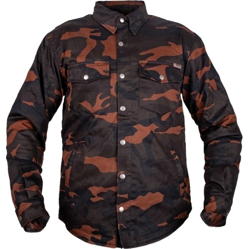 Koszulka motocyklowa BOS Lumberjack - Dark Camo