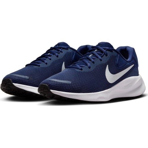 Nike Avalynė Vyrams Revolution 7 White Blue FB2207 400