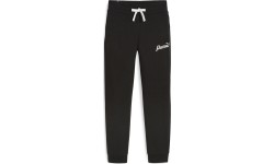 Damskie spodnie dresowe Puma ESS+ Script Pants czarne 679350 01
