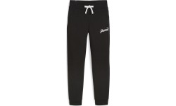 Damskie spodnie dresowe Puma ESS+ Script Pants czarne 679350 01