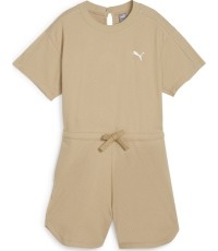 Puma Vientisas Sportinis Kostiumėlis Moterims Her Short Jumpsuit Cream 677891 83