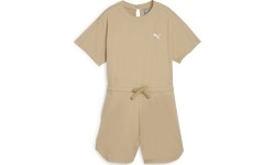 Puma Vientisas Sportinis Kostiumėlis Moterims Her Short Jumpsuit Cream 677891 83