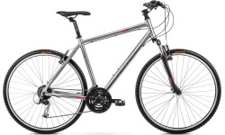 Dviratis Romet Orkan 2 M 2024 grafitowo-czerwony