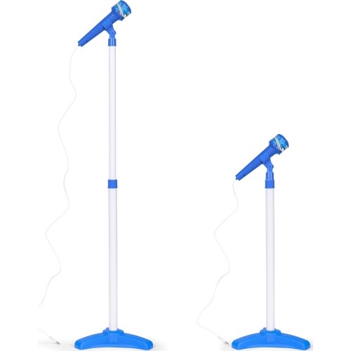 Zestaw gitara elektryczna mikrofon statyw dla dzieci mp3 - niebieska