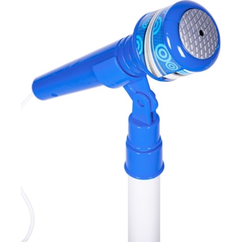 Zestaw gitary elektrycznej dla dzieci z mikrofonem i statywem, MP3, niebieski