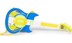 Zestaw gitara elektryczna mikrofon statyw dla dzieci mp3 - niebieska