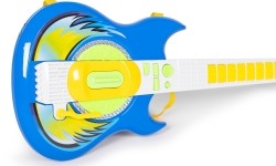 Zestaw gitara elektryczna mikrofon statyw dla dzieci mp3 - niebieska