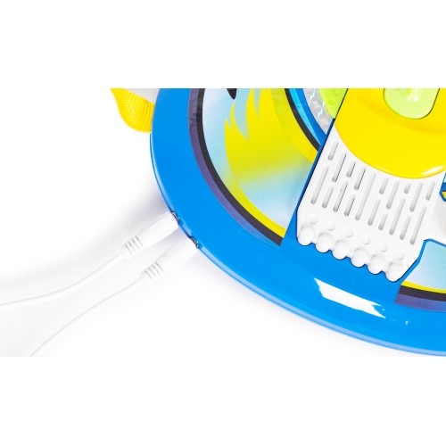 Zestaw gitara elektryczna mikrofon statyw dla dzieci mp3 - niebieska