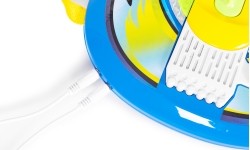 Zestaw gitara elektryczna mikrofon statyw dla dzieci mp3 - niebieska