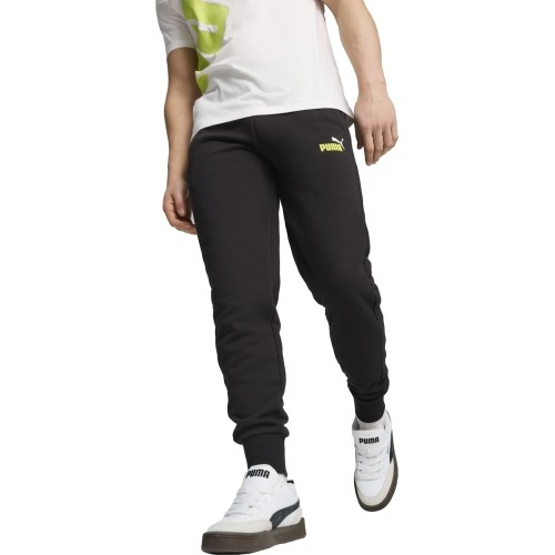 Puma męskie spodnie sportowe Ess+ 2 Col Logo Pants Black 586768 59