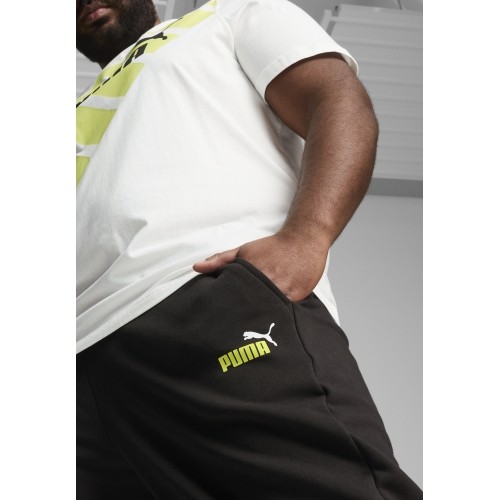Puma męskie spodnie sportowe Ess+ 2 Col Logo Pants Black 586768 59
