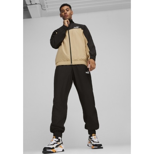 Puma męski dres Woven Tracksuit Black Cream 678887 83