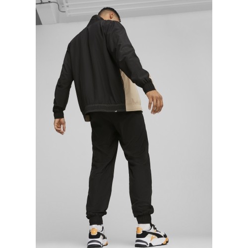 Puma męski dres Woven Tracksuit Black Cream 678887 83