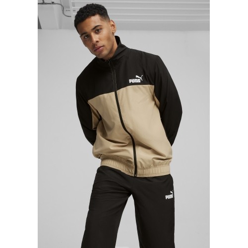 Puma męski dres Woven Tracksuit Black Cream 678887 83