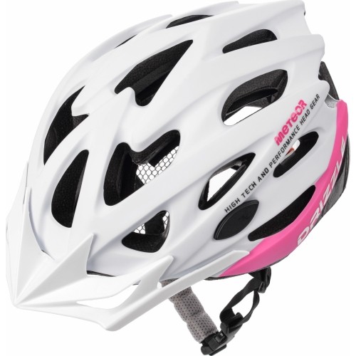 kask rowerowy mv29 drizzle - White/pink